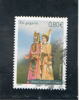 ANDORRE  Espagnol   2016  Y.T. N° Els Gegants  Oblitéré - Used Stamps