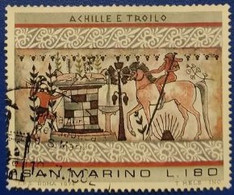 SAN MARINO 1975  PITTURA ETRUSCA LIRE 180 - Oblitérés