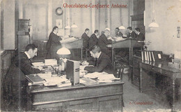 PUBLICITE - Chocolaterie Confiserie ANTOINE - Comptabilité - Carte Postale Ancienne - Werbepostkarten