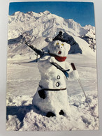 CPM - Les Joies De La Neige - Bonhomme De Neige Skieur - Sports D'hiver