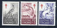 FINLAND 1962 Tuberculosis Fund Set MNH / **..  Michel 551-53 - Nuovi