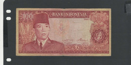 INDONESIE - Billet 100 Roupies 1960 TB/F Pick-086 - Indonésie
