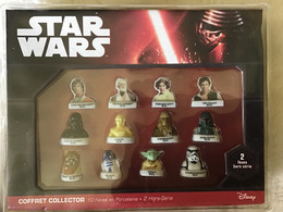 Rare Coffret Collector STAR WARS 2016  10 Fèves Brillantes + 2 Fèves Hors-Série - Disney