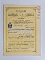 PORTUGAL-ANADIA-CURIA-Sociedade Das Aguas Da Curia-Titulo De Dez Acções   Nº217291 A 217300-  1923 - Water