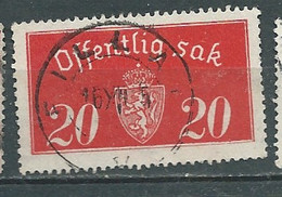 Norvege - Service  - Yvert N° 20 B  Oblitéré - AI 32202 - Oficiales