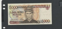 Baisse De Prix INDONESIE - Billet 5000 Roupies 1986 SPL/AU Pick-125 - Indonésie