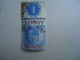 CYPRUS    USED  STAMPS  KING  WITH LEBEL   WITH POSTMARK - Other & Unclassified