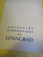 Programme Ancien/Musique/ Orchestre Symphonique De LENINGRAD/Théâtre National Du Palais De Chaillot/1960    PROG356 - Programs