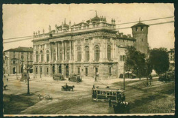 CLM180 - TORINO PALAZZO MADAMA ANIMATA TRAM 1920 CIRCA - Palazzo Madama