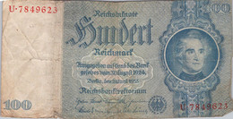 ALLEMAGNE / 100 MARK / REICHSBANKNOTE / 24 - 06 - 1935 - 100 Reichsmark