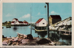 3612 – Halifax County Nova Scotia Canada – Peggy’s Cove – Written Stamp Postmark 1952 – 2 Scans - Halifax