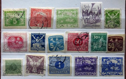 Selection Of Early Used/Cancelled Stamps From Czechoslovakia Various Issues. No Y-191 - Lots & Serien