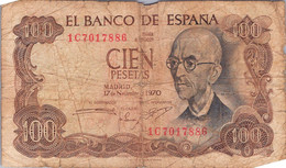 4 BILLETS 100 PESETAS 1970 - 100 Pesetas