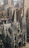 CARTOLINA  NEW YORK CITY,NEW YORK,STATI UNITI-ST.PATRICK'S CATHEDRAL IS LOCATED ON FIFTH AVENUE-VIAGGIATA 1966 - Kerken