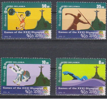 Olympische Spelen  2016 , Sri Lanka - Zegels Postfris - Estate 2016: Rio De Janeiro