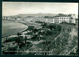 CLM215 - CASTELLAMMARE DI STABIA - RIVIERA E CORSO GARIBALDI 1950 CIRCA - Castellammare Di Stabia