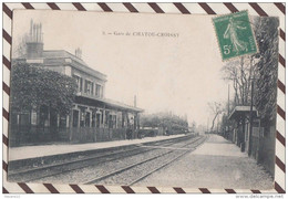 6AI2348 LA GARE CHATOU CROISSY  2 SCANS - Chatou