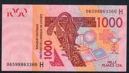 W.A.S. LETTER H NIGER P615Hd 1000 FRANCS (20)06 2006 Signature 33 UNC. - États D'Afrique De L'Ouest