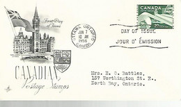 57738) Canada Ottawa1957 Postmark Cancel FDC - 1952-1960