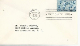 57741) USA Annapolis 1945 Postmark Cancel FDC - 1941-1950