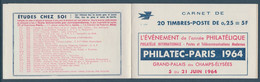 N° 1263 - C4 MARIANNE DECARIS 20 TIMBRES SERIE 06/64 DATE ** - Anciens : 1906-1965