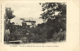 Comoros, MAYOTTE, Vue Malle Et D'un Coin De Rade à Travers Les Arbres (1910s) - Comores