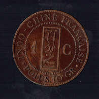 INDOCHINE - 1 CENTIEME 1887A - TTB+ - French Indochina