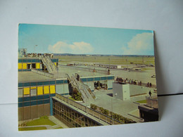 AEROPORT DE PARIS ORLY 75 PARIS VUE SUR LES TERRASSES ET LES PISTES CPM 1966 EDITIONS P.I. PARIS - Aeronáutica - Aeropuerto