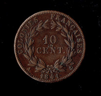 COLONIES GENERALES - LOUIS PHILIPPE I - 10 CTS 1841 - Französische Kolonien (1817-1844)