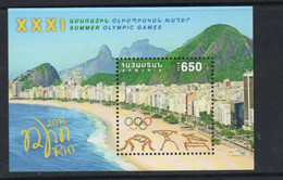 Olympische Spelen  2016 , Armenie - Blok Postfris - Verano 2016: Rio De Janeiro