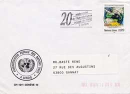 20e Anniversaire De L'Administration Postale De L'ONU à Genève - 1989 - Covers & Documents