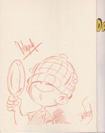 B01-418 BD Studio Max Stam Et Pilou Drôles De Détectives N°1 Dessin Original Dédicace De Marck Et De Wulf En 1ère Page - Autographs