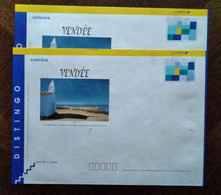 Enveloppe Distingo Repiquage Ile D'Yeu  X 2 Neuves Format  326 X 229 - Lots Et Collections : Entiers Et PAP