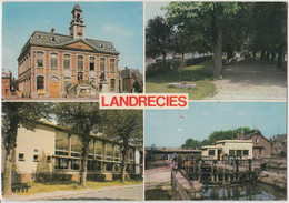 Landrecies. Multivues.Hôtel De Ville, Monument Dupleix. Promenade Publique. Centre Social. Ecluse. Grd Format-. 2 Scans - Landrecies