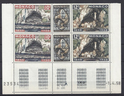 MONACO - N° 496/8 - APPARITIONS De LOURDES - Bloc De 6 COIN DATE - NEUF SANS CHARNIERE - 1/4/58 - Ongebruikt