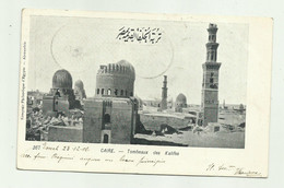 CAIRE - TOMBEAUX DES KALIFES 1906  - VIAGGIATA FP - El Cairo