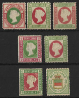 HELIGOLAND....QUEEN VICTORIA...(1837-01.)......7 MINT / UNUSED STAMPS REPRINTS OR ORIGINALS  ?... - Helgoland