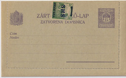 HONGRIE / HUNGARY / YOUGOSLAVIE - 1917 Mi.K32 15 Kr Kartenbrief - Neuve / Mint - Enteros Postales