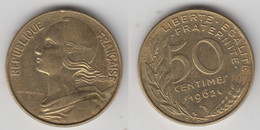 50 CENTIMES 1962  3 PLIS - 50 Centimes