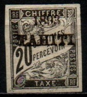 TAHITI 1893 * SIGNE' BRUM PLI-CREASED - Neufs