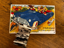 St émilion * Carte à Système Ancienne Complète * Automobile - Saint-Emilion