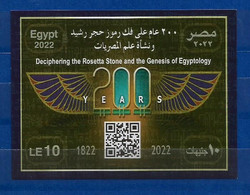 Egypt / Egypte / Ägypten / Egitto -2022 The 200th Anniversary Of The Deciphering Of The Rosetta Stone -S.S - MNH - Nuevos