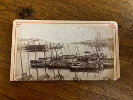 Les Sables D'olonne * Photo CDV Circa 1860/1885 * Le Port * Bateaux De Pêche * La Chaume ? * Photographe - Sables D'Olonne