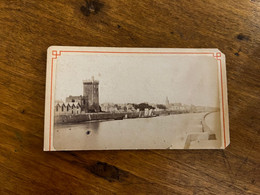 Les Sables D'olonne * Photo CDV Circa 1860/1885 * Le Port * Bateaux De Pêche * Tour D'arundel * Photographe - Sables D'Olonne