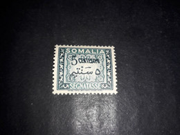 05AL28 SOMALIA AFIS 1950 SEGNATASSE 5 CENT. "X" - Somalia (AFIS)