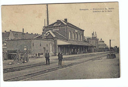 Zottegem    Sottegem  -  Intérieur De La Gare  Binnenzicht Der  Statie  1910 - Zottegem