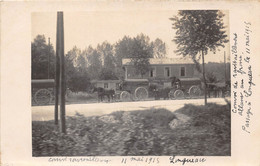 80-LONGUEAU- CARTE-PHOTO MILITAIRE CONVOI DE RAVITAILLEMENT ALLANT AU FRONT - 11 MAI 1915 - Longueau