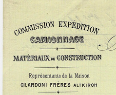 SCHEIBLING Colmar H Rh. Transports Matériaux =>Vairet Baudot Briqueterie Devenue Eco Musée  Ciry Le Noble Saone Et Loire - 1900 – 1949