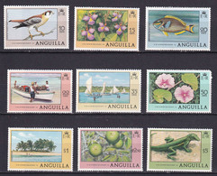 241 ANGUILLA 1978 - Yvert 269/77 - Oiseau Peche Orchid Voilier Reptile Palmier - Neuf ** (MNH) Sans Charniere - Anguilla (1968-...)