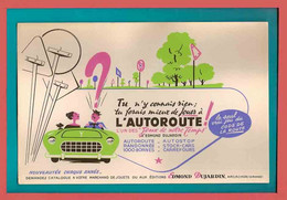 BUVARD /BLOTTER /::::/ Code De La Route L'Autoroute  Editions Edmond Dujardin Arcachon - Automotive